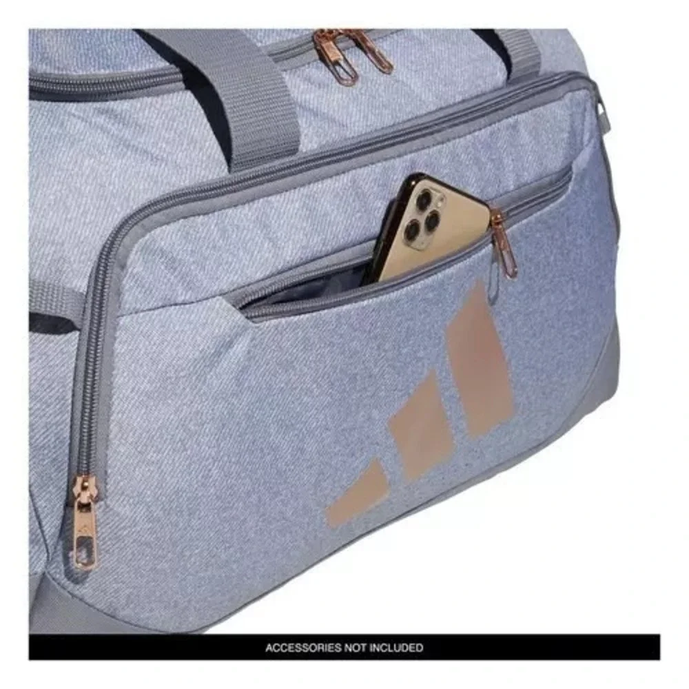 Adidas Defender 5 Duffel Bag Premium Duffle Sports Gym Travel Black JJ7617 New